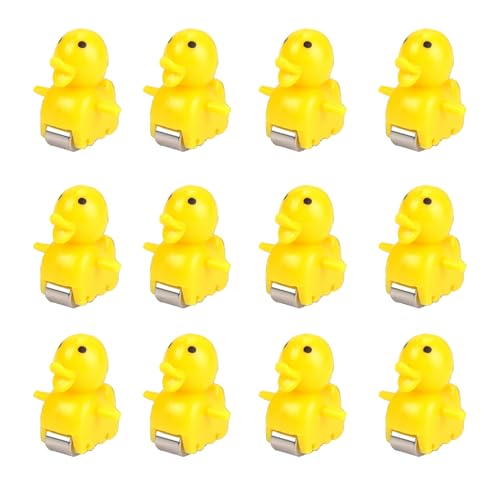 XJKLBYQ Entenbalchenspielzeug, 12 -propcs Plastiksteigerungstreppe Duckspielzeug mit 2 Rädern für Kinder Jungens Mädchen Geburtstag Geschenke von XJKLBYQ