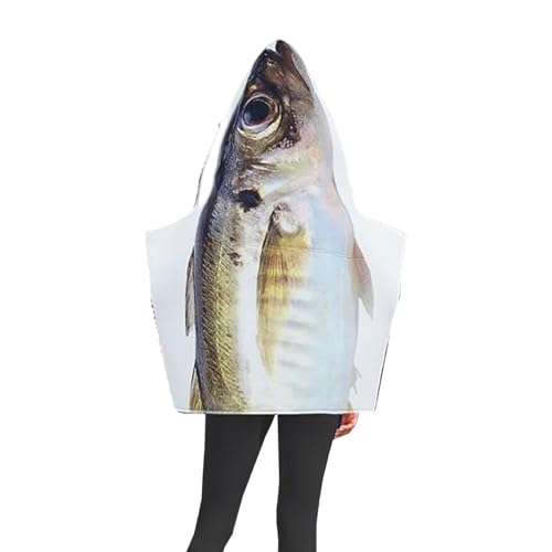 XJKLBYQ Erwachsene Fischkostüm, Funky Fisherman's Halloween Fischkostüm, unter dem Meeresfischereifischer Anzug für Festival -Rollenspiele XJKLBYQ Erwachsene Fischkostüm, Funky Fisherman's Halloween Fischkostüm, unter dem Meeresfischereifischer Anzug für Festival -Rollenspiele von XJKLBYQ