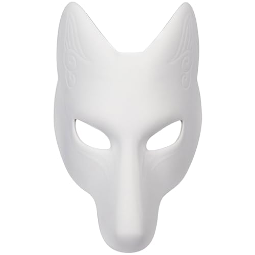 XJKLBYQ Fox Cosplay -Maske für Maskerade Ball Party Halloween, japanische Kitsune Kabuki für Maskerade Kostümpropie von XJKLBYQ