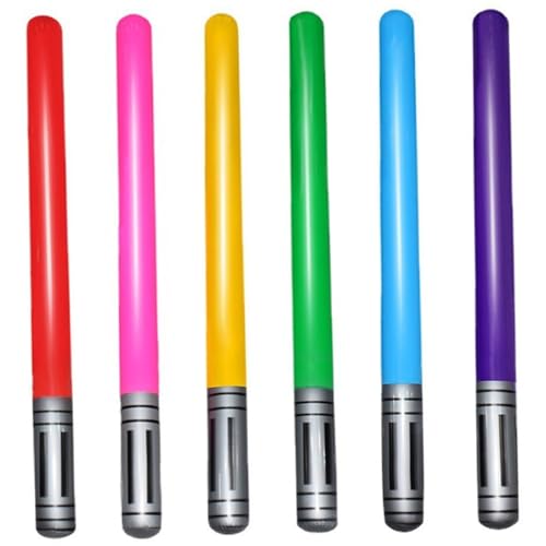 XJKLBYQ Gewicht aufblasbares Lichtschwert, 6pcs PVC aufblasbare leichte Sabres Schwertspielzeug, Partygunst, Halloween -Kostüm, Leckereien, Weihnachtsstrumpf -Sticker/35 Zoll XJKLBYQ Gewicht aufblasbares Lichtschwert, 6pcs PVC aufblasbare leichte Sabres Schwertspielzeug, Partygunst, Halloween -Kostüm, Leckereien, Weihnachtsstrumpf -Sticker/35 Zoll von XJKLBYQ