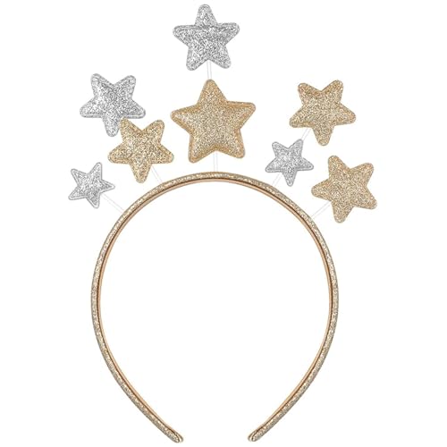 XJKLBYQ Glitter Star Stirnband, Gold Star Hair Bands, Festival Haarzubehör für Frauen Kinder Erwachsene XJKLBYQ Glitter Star Stirnband, Gold Star Hair Bands, Festival Haarzubehör für Frauen Kinder Erwachsene von XJKLBYQ