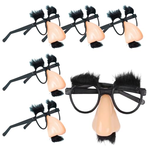 XJKLBYQ Halloween -Brille, 6pcs lustige Brille mit falscher Nase, Augenbrauen & Schnurrbart, lustige Kostüme für Kostüm Halloween, Partybevorzugungen, Geburtstagsfeiern, Kostüme XJKLBYQ Halloween -Brille, 6pcs lustige Brille mit falscher Nase, Augenbrauen & Schnurrbart, lustige Kostüme für Kostüm Halloween, Partybevorzugungen, Geburtstagsfeiern, Kostüme von XJKLBYQ
