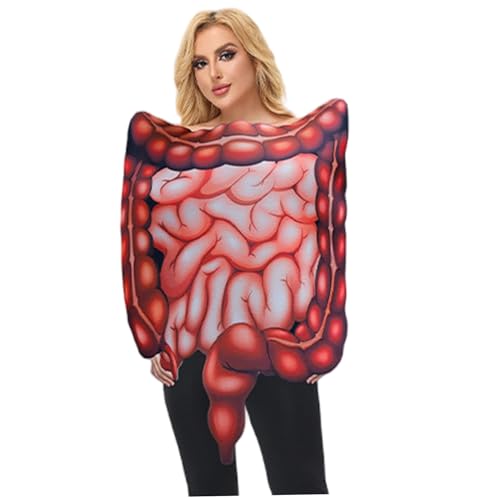 XJKLBYQ Halloween -Kostüme Erwachsener, Unisex 3D Gedruckte menschliche Organe Halloween Kostüme für Party Cosplay Medical Thema, Darm, Outfits XJKLBYQ Halloween -Kostüme Erwachsener, Unisex 3D Gedruckte menschliche Organe Halloween Kostüme für Party Cosplay Medical Thema, Darm, Outfits von XJKLBYQ