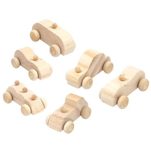 XJKLBYQ Holzspielzeugautos zum Malen, 6pcs DIY unbemalte Blockfarbe, umweltfreundliche Bildungsfeier des Bildungsgeburtstags für Kinder XJKLBYQ Holzspielzeugautos zum Malen, 6pcs DIY unbemalte Blockfarbe, umweltfreundliche Bildungsfeier des Bildungsgeburtstags für Kinder von XJKLBYQ