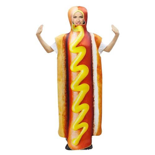XJKLBYQ Hot -Dog -Kostüm Erwachsener, leichtes lustiges Halloween -Kostüm Unisex, eine Größe passt am meisten für Dress -up Party Holiday XJKLBYQ Hot -Dog -Kostüm Erwachsener, leichtes lustiges Halloween -Kostüm Unisex, eine Größe passt am meisten für Dress -up Party Holiday von XJKLBYQ