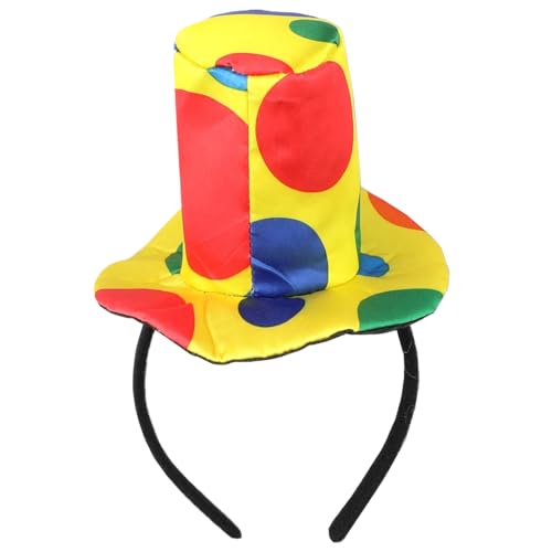 XJKLBYQ Jester Stirnband, Clown -Top -Hut, Stirnband mit farbenfrohen Clownhut, Haarreihe lustige Party Clown Kostüm für Mädchen Kleider Haarzubehör für Party, Bühnenperformance XJKLBYQ Jester Stirnband, Clown -Top -Hut, Stirnband mit farbenfrohen Clownhut, Haarreihe lustige Party Clown Kostüm für Mädchen Kleider Haarzubehör für Party, Bühnenperformance von XJKLBYQ