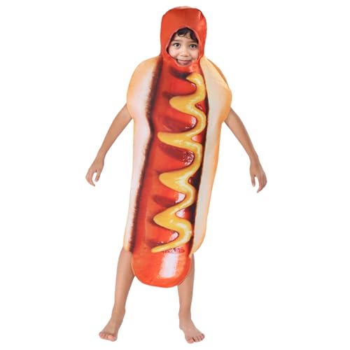 XJKLBYQ Kids Hot Dog Kostüm, realistisch lustige ärmelloses knielange Kostüm, Polyester für Halloween, Party Dress Up XJKLBYQ Kids Hot Dog Kostüm, realistisch lustige ärmelloses knielange Kostüm, Polyester für Halloween, Party Dress Up von XJKLBYQ
