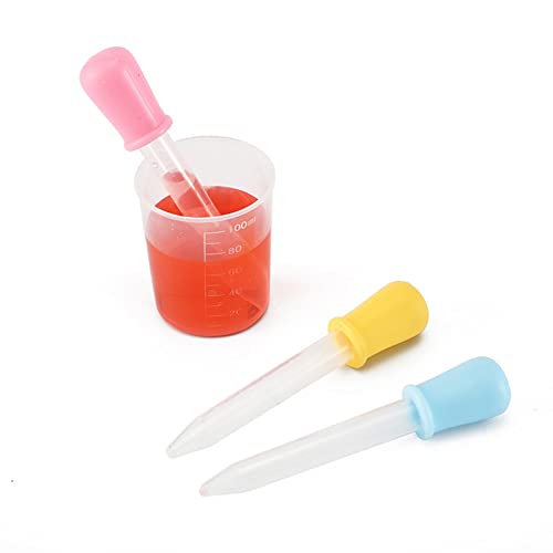 XJKLBYQ Kids Science Test Tubes Set, 9pcs Plastiklaborröhren mit Stand & Dropper, 50 ml Bildungsstammspielzeug für Junge Wissenschaftler im Alter von 5+ (Multicolor) von XJKLBYQ