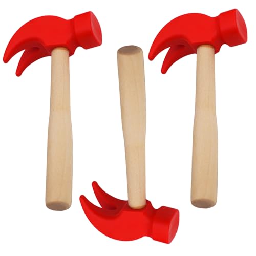 XJKLBYQ Kinder Holz Hämmer Spielzeug, 3pcs Spielzeughammer, sicherer und lustiger Natrual hölzerner Simulation Kinder Hammer tun, um Bildungsspielzeug für zu Spielen XJKLBYQ Kinder Holz Hämmer Spielzeug, 3pcs Spielzeughammer, sicherer und lustiger Natrual hölzerner Simulation Kinder Hammer tun, um Bildungsspielzeug für zu Spielen von XJKLBYQ