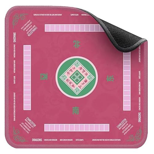 XJKLBYQ Mahjong-Matte, Gaming-Oberfläche von Rauschgeräuschreduktionen, Gummi-Basis-Matte für Mahjong Poker Brettspiele/ 31, 5 x 31, 5 Zoll (Stil 2) von XJKLBYQ