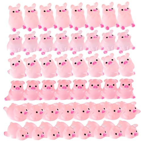 XJKLBYQ Mini -Harz -Leuchtschweine, 50pcs winzige Glühtiere mit 6 gemischten Stilen, farbenfrohe Miniaturfiguren im Dunkeln für DIY, Garten, Landschaft, Puppenhaus, Aquarium XJKLBYQ Mini -Harz -Leuchtschweine, 50pcs winzige Glühtiere mit 6 gemischten Stilen, farbenfrohe Miniaturfiguren im Dunkeln für DIY, Garten, Landschaft, Puppenhaus, Aquarium von XJKLBYQ