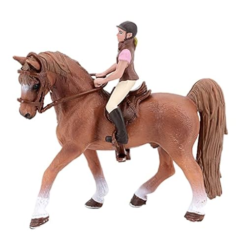 XJKLBYQ Pferdesspielzeug Spielset mit Cowboy, 2pcs Plastik Western Rodeo Toys, Farm World Horse Club Rider mit Sattel für 5++ XJKLBYQ Pferdesspielzeug Spielset mit Cowboy, 2pcs Plastik Western Rodeo Toys, Farm World Horse Club Rider mit Sattel für 5++ von XJKLBYQ
