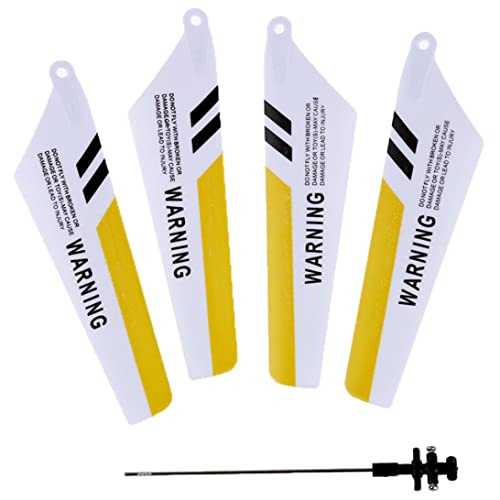 XJKLBYQ S107 Voller Ersatzteile Set, DIY Yellow Stylish RC Hubschrauber Spielzeugteile, Hauptwelle Schwanzdekoration Propeller Balance Bar XJKLBYQ S107 Voller Ersatzteile Set, DIY Yellow Stylish RC Hubschrauber Spielzeugteile, Hauptwelle Schwanzdekoration Propeller Balance Bar von XJKLBYQ