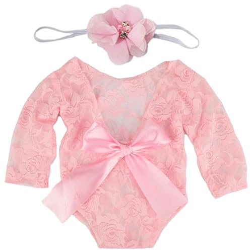 XJKLBYQ Säuglingsanbornfotografie Requisiten Mädchen Outfit, Neugeborenes Mädchen Fotoshooting-Outfits, atmungsaktives hohles Bild-Outfit, Spitzenstrampler Baby mit Stirnband XJKLBYQ Säuglingsanbornfotografie Requisiten Mädchen Outfit, Neugeborenes Mädchen Fotoshooting-Outfits, atmungsaktives hohles Bild-Outfit, Spitzenstrampler Baby mit Stirnband von XJKLBYQ
