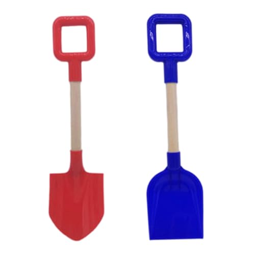 XJKLBYQ Sandspielzeugschaufel, 2pcs Beach Spatenschaufeln, rot blau Abs Plastik Kinder Kinderschaufel Spielzeug mit Holzgriff, zweifunktion XJKLBYQ Sandspielzeugschaufel, 2pcs Beach Spatenschaufeln, rot blau Abs Plastik Kinder Kinderschaufel Spielzeug mit Holzgriff, zweifunktion von XJKLBYQ