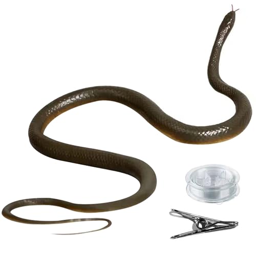 XJKLBYQ Schlangenstreich mit Stringclip 32 Zoll realistischer Schlangenstreich zum Spielen von Witzen Halloween Party Gefälligkeiten XJKLBYQ Schlangenstreich mit Stringclip 32 Zoll realistischer Schlangenstreich zum Spielen von Witzen Halloween Party Gefälligkeiten von XJKLBYQ