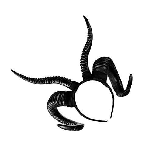 XJKLBYQ Teufelshörner Stirnband, Halloween -Hörner, Schwarze gotische Teufelhörner, Malband für Malbetband Maleficent Horns für Halloween Cosplay -Kostümkleid XJKLBYQ Teufelshörner Stirnband, Halloween -Hörner, Schwarze gotische Teufelhörner, Malband für Malbetband Maleficent Horns für Halloween Cosplay -Kostümkleid von XJKLBYQ