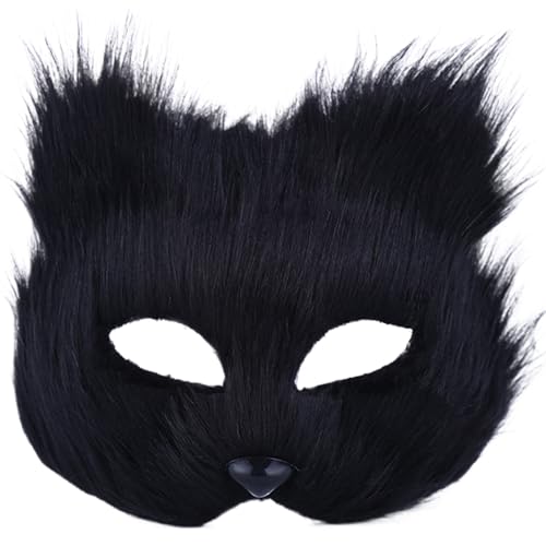 XJKLBYQ Therian Maske, Halbgesichts-Fuchsmaske, atmungsaktives Tier für erwachsene Kinder, weiches glattes Cosplay pelzig XJKLBYQ Therian Maske, Halbgesichts-Fuchsmaske, atmungsaktives Tier für erwachsene Kinder, weiches glattes Cosplay pelzig von XJKLBYQ