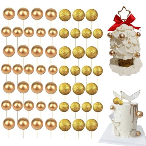 XJLyaya Tortendeko Kugeln Cake Topper, 108 Stück Schaumkugeln Cupcake Topper, Tortendeko Geburtstag Kugel, Mini-Ballons Tortenaufleger, Für Geburtstag Party Hochzeit Babyparty Kuchendekoration XJLyaya Tortendeko Kugeln Cake Topper, 108 Stück Schaumkugeln Cupcake Topper, Tortendeko Geburtstag Kugel, Mini-Ballons Tortenaufleger, Für Geburtstag Party Hochzeit Babyparty Kuchendekoration von XJLyaya