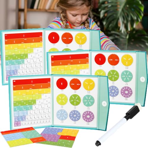 XJQ Magnetisches Mathe-Meisterset, Magnetische Bruch Lernen Mathematik, Calculator Magnet Maths Game, FöRdern Sie KreativitäT und Lernen (3pcs) von XJQ