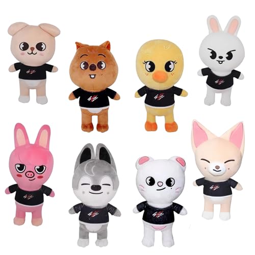 XJSFDLSL Stray Kids Plüschtier, Stray Kids Plushie, Anime Plush Süßes Spielzeug, Geschenke Weihnachtsspielzeug Für Jungen Und Mädchen XJSFDLSL Stray Kids Plüschtier, Stray Kids Plushie, Anime Plush Süßes Spielzeug, Geschenke Weihnachtsspielzeug Für Jungen Und Mädchen von XJSFDLSL