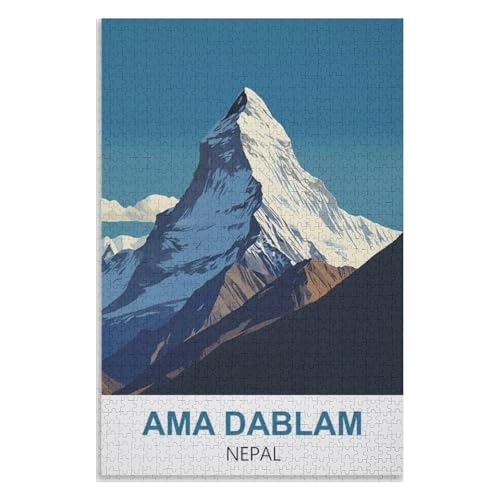 Klassische Puzzle für Erwachsene Teenager Freizeit Spaß Spiel Spielzeug Geeignet,AMA Dablam Nepal,Lernspielzeug FüR Kinder 70x50,Papier Puzzle,AA-1328 Klassische Puzzle für Erwachsene Teenager Freizeit Spaß Spiel Spielzeug Geeignet,AMA Dablam Nepal,Lernspielzeug FüR Kinder 70x50,Papier Puzzle,AA-1328 von XJUfW