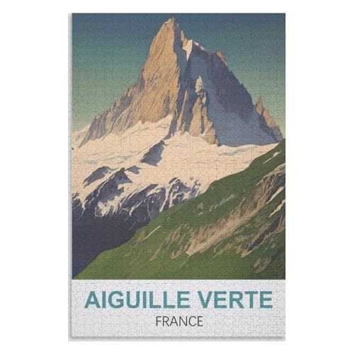Klassische Puzzle für Erwachsene Teenager Freizeit Spaß Spiel Spielzeug Geeignet,Aiguille Verte Frankreich,Lernspielzeug FüR Kinder 70x50,Papier Puzzle,AA-1320 Klassische Puzzle für Erwachsene Teenager Freizeit Spaß Spiel Spielzeug Geeignet,Aiguille Verte Frankreich,Lernspielzeug FüR Kinder 70x50,Papier Puzzle,AA-1320 von XJUfW
