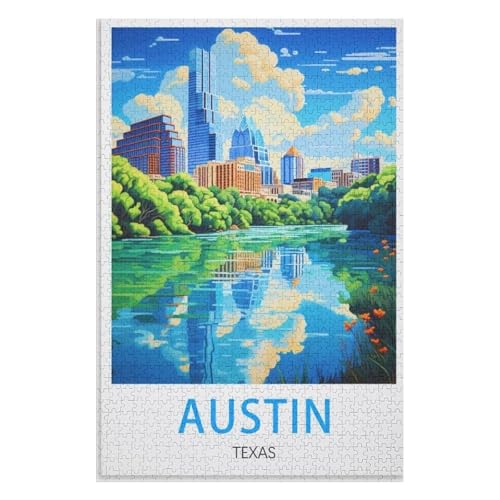 Klassische Puzzle für Erwachsene Teenager Freizeit Spaß Spiel Spielzeug Geeignet,Austin Texas,Lernspielzeug FüR Kinder 38x26,Papier Puzzle,AA-116 Klassische Puzzle für Erwachsene Teenager Freizeit Spaß Spiel Spielzeug Geeignet,Austin Texas,Lernspielzeug FüR Kinder 38x26,Papier Puzzle,AA-116 von XJUfW