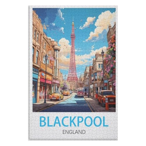 Klassische Puzzle für Erwachsene Teenager Freizeit Spaß Spiel Spielzeug Geeignet,Blackpool England,Lernspielzeug FüR Kinder 38x26,Papier Puzzle,AA-580 Klassische Puzzle für Erwachsene Teenager Freizeit Spaß Spiel Spielzeug Geeignet,Blackpool England,Lernspielzeug FüR Kinder 38x26,Papier Puzzle,AA-580 von XJUfW