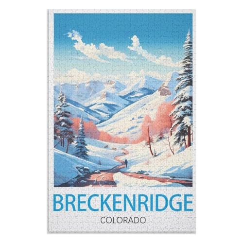 Klassische Puzzle für Erwachsene Teenager Freizeit Spaß Spiel Spielzeug Geeignet,Breckenridge Colorado,Lernspielzeug FüR Kinder 75x50,Holz Puzzle,AA-296 Klassische Puzzle für Erwachsene Teenager Freizeit Spaß Spiel Spielzeug Geeignet,Breckenridge Colorado,Lernspielzeug FüR Kinder 75x50,Holz Puzzle,AA-296 von XJUfW