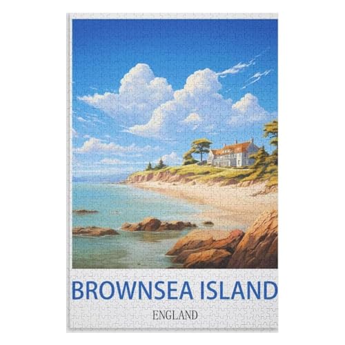 Klassische Puzzle für Erwachsene Teenager Freizeit Spaß Spiel Spielzeug Geeignet,Brownsea Island England,Lernspielzeug FüR Kinder 70x50,Papier Puzzle,AA-20 Klassische Puzzle für Erwachsene Teenager Freizeit Spaß Spiel Spielzeug Geeignet,Brownsea Island England,Lernspielzeug FüR Kinder 70x50,Papier Puzzle,AA-20 von XJUfW