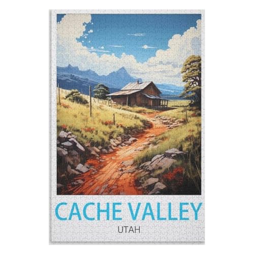 Klassische Puzzle für Erwachsene Teenager Freizeit Spaß Spiel Spielzeug Geeignet,Cache Valley Utah,Lernspielzeug FüR Kinder 38x26,Papier Puzzle,AA-540 Klassische Puzzle für Erwachsene Teenager Freizeit Spaß Spiel Spielzeug Geeignet,Cache Valley Utah,Lernspielzeug FüR Kinder 38x26,Papier Puzzle,AA-540 von XJUfW