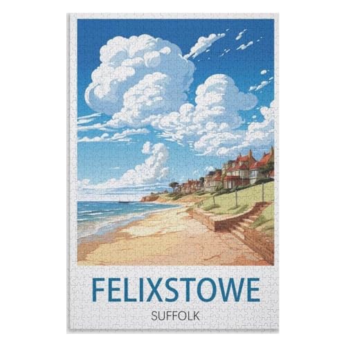 Klassische Puzzle für Erwachsene Teenager Freizeit Spaß Spiel Spielzeug Geeignet,Felixstowe Suffolk,Lernspielzeug FüR Kinder 38x26,Papier Puzzle,AA-896 Klassische Puzzle für Erwachsene Teenager Freizeit Spaß Spiel Spielzeug Geeignet,Felixstowe Suffolk,Lernspielzeug FüR Kinder 38x26,Papier Puzzle,AA-896 von XJUfW