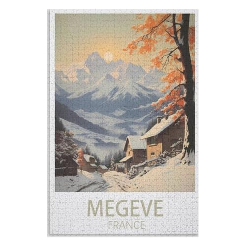 Klassische Puzzle für Erwachsene Teenager Freizeit Spaß Spiel Spielzeug Geeignet，Frankreich，Lernspielzeug FüR Kinder 52x38 Papier Puzzle,AA-852 von XJUfW