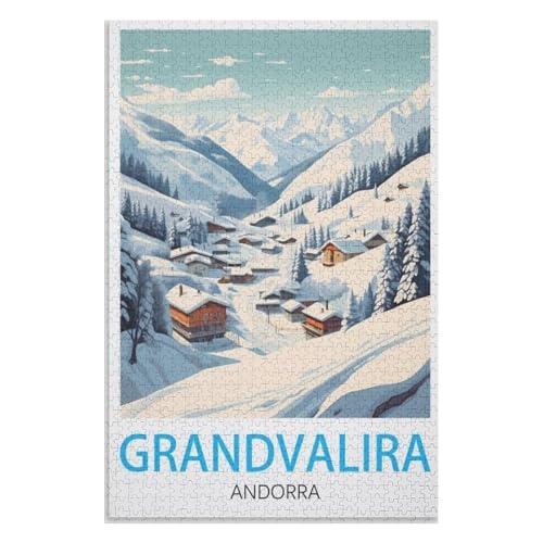 Klassische Puzzle für Erwachsene Teenager Freizeit Spaß Spiel Spielzeug Geeignet,Grandvalira Andorra,Lernspielzeug FüR Kinder 70x50,Papier Puzzle,AA-516 Klassische Puzzle für Erwachsene Teenager Freizeit Spaß Spiel Spielzeug Geeignet,Grandvalira Andorra,Lernspielzeug FüR Kinder 70x50,Papier Puzzle,AA-516 von XJUfW