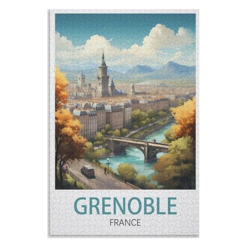 Klassische Puzzle für Erwachsene Teenager Freizeit Spaß Spiel Spielzeug Geeignet,Grenoble Frankreich,Lernspielzeug FüR Kinder 70x50,Papier Puzzle,AA-528 Klassische Puzzle für Erwachsene Teenager Freizeit Spaß Spiel Spielzeug Geeignet,Grenoble Frankreich,Lernspielzeug FüR Kinder 70x50,Papier Puzzle,AA-528 von XJUfW