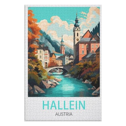 Klassische Puzzle für Erwachsene Teenager Freizeit Spaß Spiel Spielzeug Geeignet,Hallein Österreich,Lernspielzeug FüR Kinder 38x26,Papier Puzzle,AA-344 Klassische Puzzle für Erwachsene Teenager Freizeit Spaß Spiel Spielzeug Geeignet,Hallein Österreich,Lernspielzeug FüR Kinder 38x26,Papier Puzzle,AA-344 von XJUfW