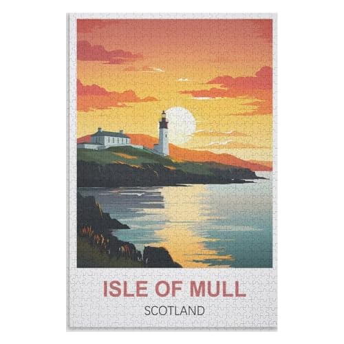 Klassische Puzzle für Erwachsene Teenager Freizeit Spaß Spiel Spielzeug Geeignet,Isle of Mull Schottland,Lernspielzeug FüR Kinder 38x26,Papier Puzzle,AA-1400 Klassische Puzzle für Erwachsene Teenager Freizeit Spaß Spiel Spielzeug Geeignet,Isle of Mull Schottland,Lernspielzeug FüR Kinder 38x26,Papier Puzzle,AA-1400 von XJUfW