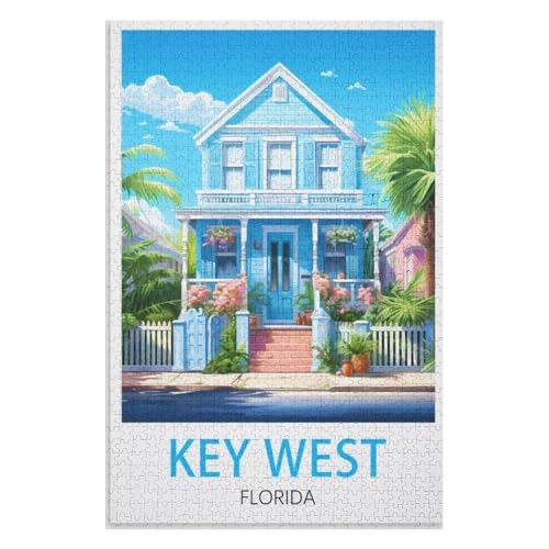 Klassische Puzzle für Erwachsene Teenager Freizeit Spaß Spiel Spielzeug Geeignet,Key West Florida,Lernspielzeug FüR Kinder 75x50,Holz Puzzle,AA-388 Klassische Puzzle für Erwachsene Teenager Freizeit Spaß Spiel Spielzeug Geeignet,Key West Florida,Lernspielzeug FüR Kinder 75x50,Holz Puzzle,AA-388 von XJUfW