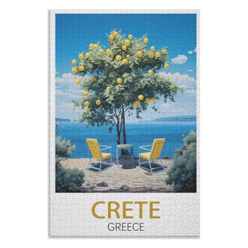 Klassische Puzzle für Erwachsene Teenager Freizeit Spaß Spiel Spielzeug Geeignet,Kreta Griechenland,Lernspielzeug FüR Kinder 38x26,Papier Puzzle,AA-824 Klassische Puzzle für Erwachsene Teenager Freizeit Spaß Spiel Spielzeug Geeignet,Kreta Griechenland,Lernspielzeug FüR Kinder 38x26,Papier Puzzle,AA-824 von XJUfW