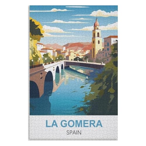 Klassische Puzzle für Erwachsene Teenager Freizeit Spaß Spiel Spielzeug Geeignet,La Gomera Spanien,Lernspielzeug FüR Kinder 38x26,Papier Puzzle,AA-1144 Klassische Puzzle für Erwachsene Teenager Freizeit Spaß Spiel Spielzeug Geeignet,La Gomera Spanien,Lernspielzeug FüR Kinder 38x26,Papier Puzzle,AA-1144 von XJUfW