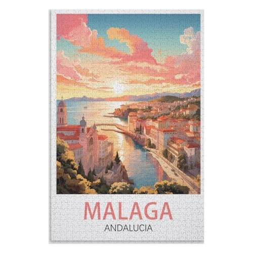 Klassische Puzzle für Erwachsene Teenager Freizeit Spaß Spiel Spielzeug Geeignet,Málaga Andalusien,Lernspielzeug FüR Kinder 38x26,Papier Puzzle,AA-548 Klassische Puzzle für Erwachsene Teenager Freizeit Spaß Spiel Spielzeug Geeignet,Málaga Andalusien,Lernspielzeug FüR Kinder 38x26,Papier Puzzle,AA-548 von XJUfW