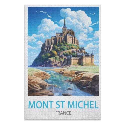 Klassische Puzzle für Erwachsene Teenager Freizeit Spaß Spiel Spielzeug Geeignet,Mont-Saint-Michel Frankreich,Lernspielzeug FüR Kinder 38x26,Papier Puzzle,AA-1220 Klassische Puzzle für Erwachsene Teenager Freizeit Spaß Spiel Spielzeug Geeignet,Mont-Saint-Michel Frankreich,Lernspielzeug FüR Kinder 38x26,Papier Puzzle,AA-1220 von XJUfW