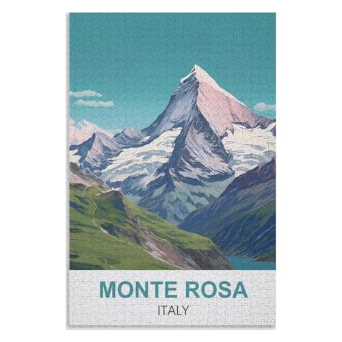 Klassische Puzzle für Erwachsene Teenager Freizeit Spaß Spiel Spielzeug Geeignet,Monte Rosa Italien,Lernspielzeug FüR Kinder 38x26,Papier Puzzle,AA-1168 Klassische Puzzle für Erwachsene Teenager Freizeit Spaß Spiel Spielzeug Geeignet,Monte Rosa Italien,Lernspielzeug FüR Kinder 38x26,Papier Puzzle,AA-1168 von XJUfW