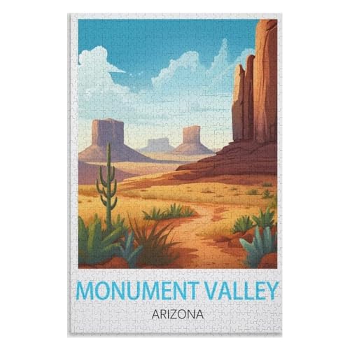 Klassische Puzzle für Erwachsene Teenager Freizeit Spaß Spiel Spielzeug Geeignet，Monument Valley，Lernspielzeug FüR Kinder 75x50，Holz Puzzle,AA-512 von XJUfW