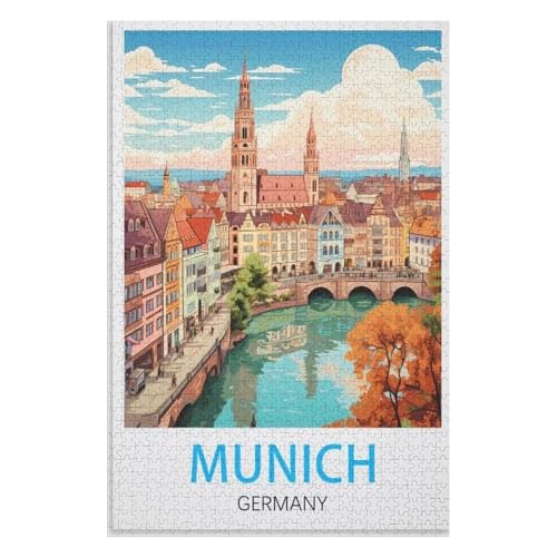 Klassische Puzzle für Erwachsene Teenager Freizeit Spaß Spiel Spielzeug Geeignet,München Deutschland,Lernspielzeug FüR Kinder 38x26,Papier Puzzle,AA-68 Klassische Puzzle für Erwachsene Teenager Freizeit Spaß Spiel Spielzeug Geeignet,München Deutschland,Lernspielzeug FüR Kinder 38x26,Papier Puzzle,AA-68 von XJUfW