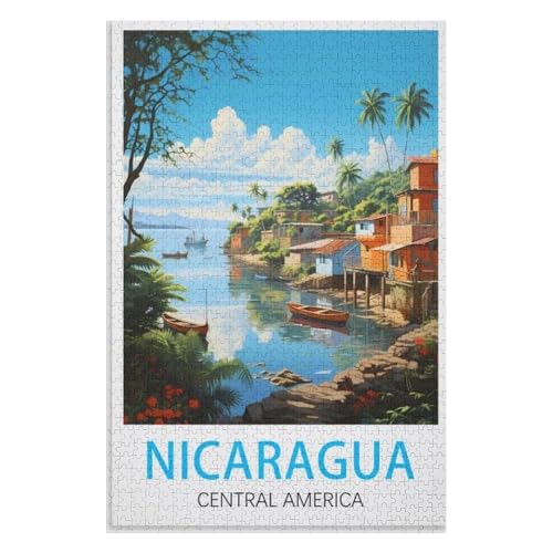 Klassische Puzzle für Erwachsene Teenager Freizeit Spaß Spiel Spielzeug Geeignet,Nicaragua,Lernspielzeug FüR Kinder 38x26,Papier Puzzle,AA-324 Klassische Puzzle für Erwachsene Teenager Freizeit Spaß Spiel Spielzeug Geeignet,Nicaragua,Lernspielzeug FüR Kinder 38x26,Papier Puzzle,AA-324 von XJUfW