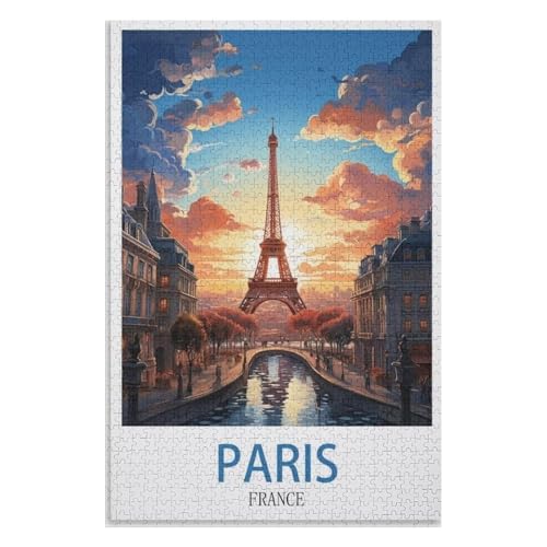 Klassische Puzzle für Erwachsene Teenager Freizeit Spaß Spiel Spielzeug Geeignet,Paris Frankreich,Lernspielzeug FüR Kinder 38x26,Papier Puzzle,AA-844 Klassische Puzzle für Erwachsene Teenager Freizeit Spaß Spiel Spielzeug Geeignet,Paris Frankreich,Lernspielzeug FüR Kinder 38x26,Papier Puzzle,AA-844 von XJUfW