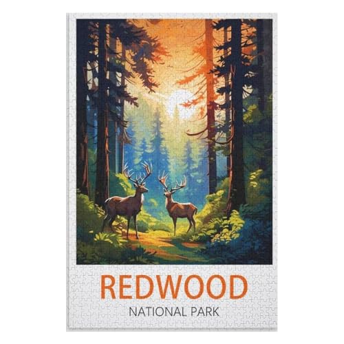 Klassische Puzzle für Erwachsene Teenager Freizeit Spaß Spiel Spielzeug Geeignet,Redwood Nationalpark,Lernspielzeug FüR Kinder 38x26,Papier Puzzle,AA-368 Klassische Puzzle für Erwachsene Teenager Freizeit Spaß Spiel Spielzeug Geeignet,Redwood Nationalpark,Lernspielzeug FüR Kinder 38x26,Papier Puzzle,AA-368 von XJUfW