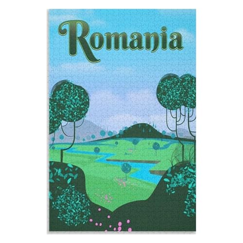 Klassische Puzzle für Erwachsene Teenager Freizeit Spaß Spiel Spielzeug Geeignet，Rumänien，Lernspielzeug FüR Kinder 38x26，Papier Puzzle,AA-240 von XJUfW